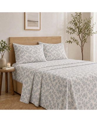 Kathy Ireland 500 Thread Count Egyptian Cotton Certified Sheet Set With Truegrip