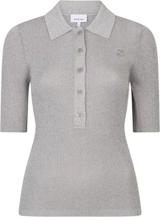 Dante6 Fayza Polo - Dames - Truien - Grijs - Maat: XL Viscose