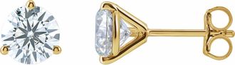 Diamond2Deal 2ct Lab-Grown Diamond Stud Earrings Clarity VS, Color F-G, 14k Gold