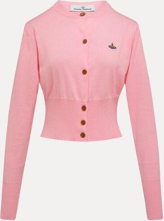 Vivienne Westwood Bea Cropped Cardigan Cotton / Cashmere Pink XS Women