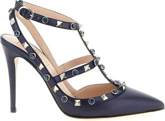 Valentino Garavani Rockstud Pumps - Dames - Pumps - Blauw - 36 EU - Leer - Schoenen