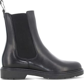 Nero Giardini elastic-panel chelsea boots - women - Rubber/Leather/Leather - 39 - Black
