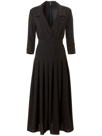 Carolina Herrera Abito lungo plissettato - Nero