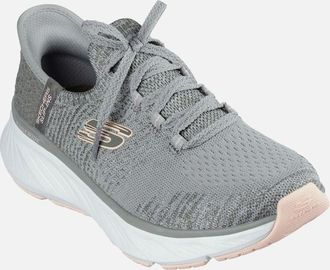 Skechers Womens Skechers Edgeride Impression Textile Womens Green/Orange Trainers - Size: 7