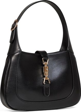 Gucci Womens Shoulder Bag Jackie Black Lambskin