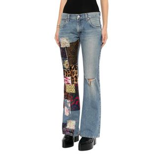 Junya Watanabe Jeans, Dames, Blauw, S, Katoen, P013 Katoenen Selvedge Denim Broek