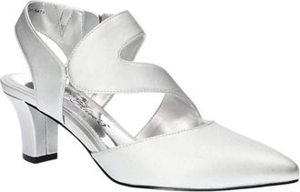 Easy Street Womens Venue Heeled Sandals In Silver