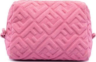 Fendi Pre-owned Fendi Zucca Embossed Terry Cloth Pouch Ladies 8N0171-ABVQ-208-10429