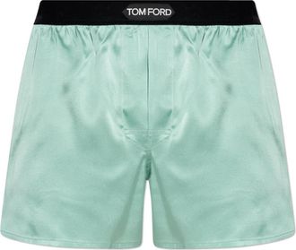 Tom Ford Zijden Boxershorts - Heren - Onderbroek - Groen - S - Ondergoed