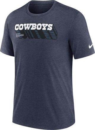 Nike Dallas Cowboys Long Pass Nike Mens NFL T-Shirt in Blue | NJFDEX527RD-KZQ