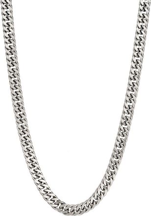Ed Hardy Mens Stainless Steel Curb Chain Necklace in Silver at Nordstrom Rack