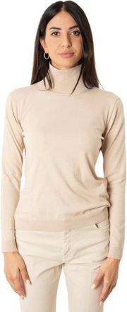 Max Mara Truien & Vesten, Dames, Beige, L, Wol, Maglia dolcevita