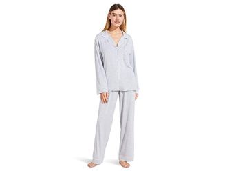 Eberjey Gisele - PJ Set Womens Pajama Sets Heather Grey/Sorbet Pink : 2XL, Modal/Spandex/Tencel