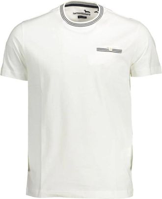 Harmont & Blaine Wit Katoenen Heren T-Shirt - Heren - T-shirts - Wit - XL - Katoen - Tops