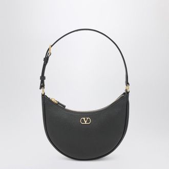 Valentino Garavani Vlogo Signature Mini Hobo bag in black leather