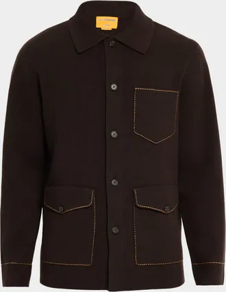 Guest In Residence Men & apos;s Cashmere Topstitch Work Jacket