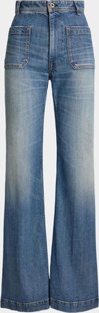 Polo Ralph Lauren High-Rise Boot-Cut Jeans