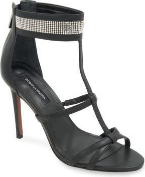 Bcbgmaxazria Singa Ankle Strap Sandal in Black at Nordstrom Rack, Size 7.5