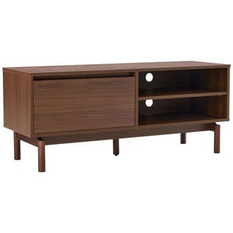 Happy Garden Mueble tv en madera oscura 120cm 1 puerta