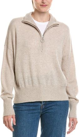 Brodie Bryanna Trim Half Zip Cashmere Sweater