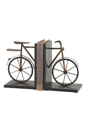 Uma Set of 2 Bike Bookends in Metal at Nordstrom Rack