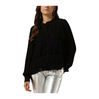 Y.A.S Y.a.s, Overhemden, Dames, Zwart, S, Katoen, Yaskalaya Long Sleeve Shirt