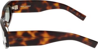 Saint Laurent Unisex Sl Sunglasses Havana Acetate