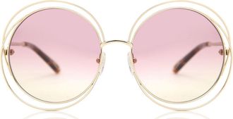 Chloé CE 114SD Asian Fit 702 Mens Sunglasses Gold Size 58