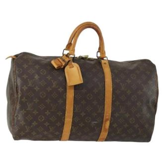 Louis Vuitton Pre-owned Weekend Bags, female, Brown, Size: ONE SIZE Pre-owned Vintage Weekend Bag