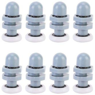 Elle Unidades De Gu&iacute;as Deslizantes De Pl&aacute;stico Duradero Para Puertas De Ducha, Rodamientos, Repuestos Para Vidrio De Ba&ntilde;o (20 Mm)
