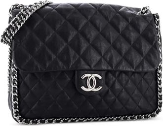 Chanel Chain Around Flap Bag Quilted Leather Maxi shoulder bag - Nero