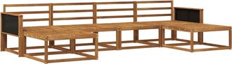 vidaXL Conjunto De Sof&aacute;s De Exterior 6 Uds. Natural Vidaxl