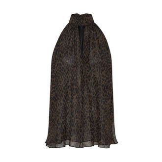 Rotate Rotate Birger Christensen, Dames, Blouses & Shirts, Bruin, Maat: S