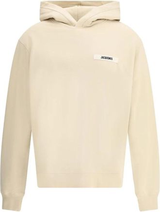 Jacquemus Gros Grain Hoodie - Heren - Hoodies - Beige - S - Katoen - Hoodies & sweatvesten