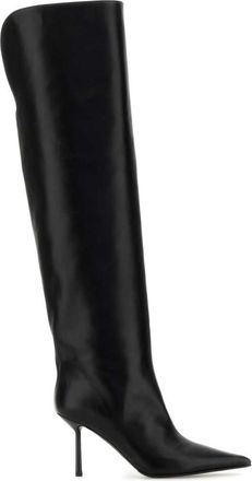 Le Silla Black Leather Boots