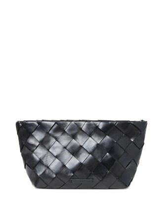 Loeffler Randall Melina woven clutch bag - Black