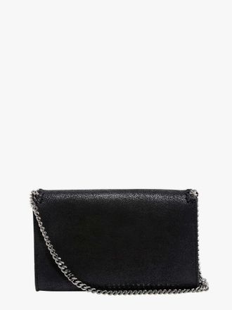 Stella McCartney Womens Crossbody Bag Falabella Shaggy Deer Black Fabric Shoulder