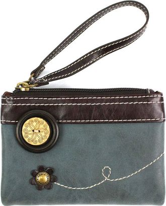 Chala Double Zip Wallet, Indigo