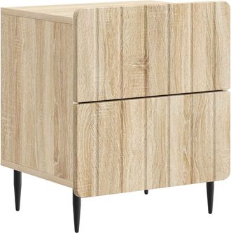 vidaXL Armario De Noche Roble Sonoma 43 X 34,5 X 49,5 Cm Vidaxl
