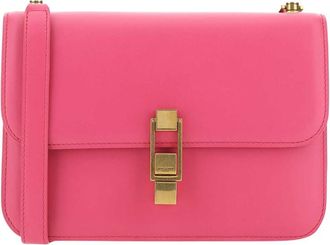 Saint Laurent Pink Carre Mini Crossbody Bag