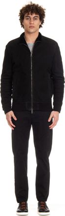 Giorgio Brato Zipped Shearling with Knit Panels
