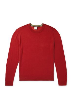 Paul Smith Logo-Embroidered Merino Wool Sweater