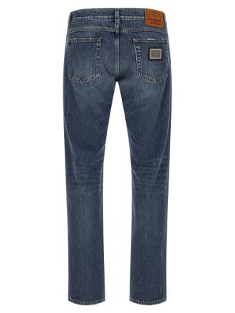 Dolce & Gabbana Stone-Washed Denim Jeans - Blue