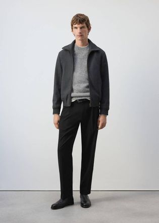 Mango Giacca collo a imbuto tasche grigio scuro vigor&eacute; - Uomo - XXL - MANGO MAN