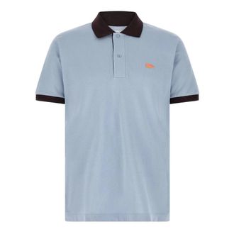 Lacoste Polo Shirts, male, Blue, Size: XL Classic Fit Contrast Rib Polo
