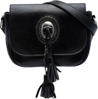 Saint Laurent Pre-owned Crossbody Bag - Dames - Vintage Schoudertas - Zwart - ONE Size - Leer - Vintage