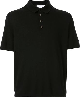 Ports V knitted polo shirt - unisex - Wool - S - Black