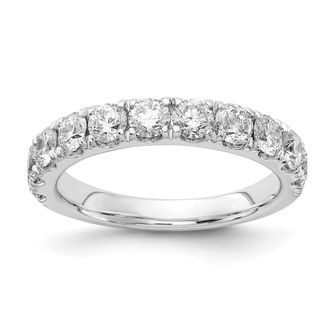 Diamond2Deal 14k Gold Lab Grown Diamond Wedding Band Ring 1.5Ct Clarity- VS Color- G-H