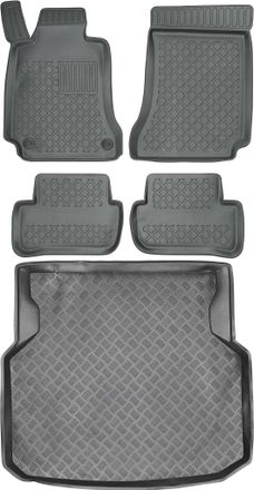 OEM Juego De Alfombrillas Para Coche Y Maletero Para Mercedes Clase C W204 Familiar/sed&aacute;n (2007-2014)