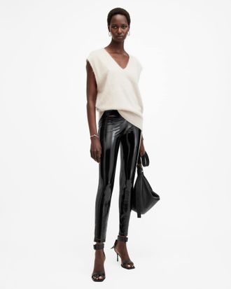 AllSaints Cora High-Rise Shine Leggings